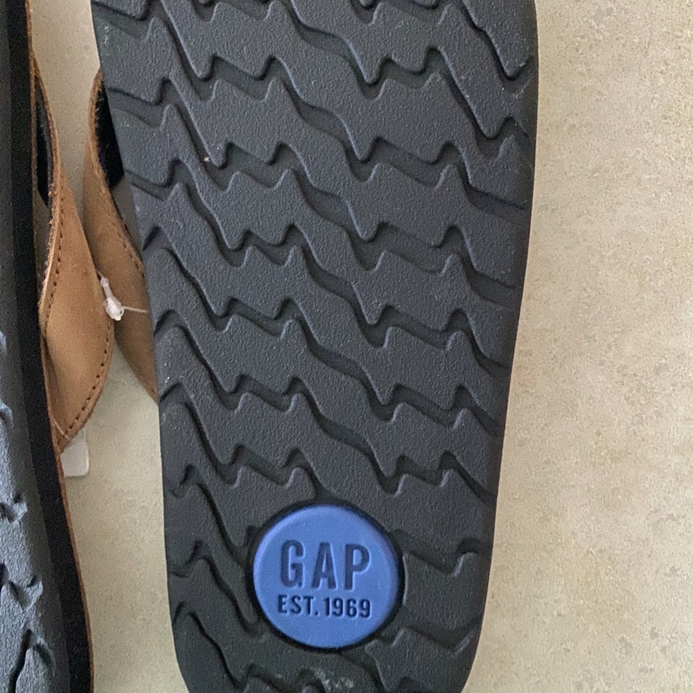 Men's Size 8 Leather Flip Flops-New - Picture 4 of 4